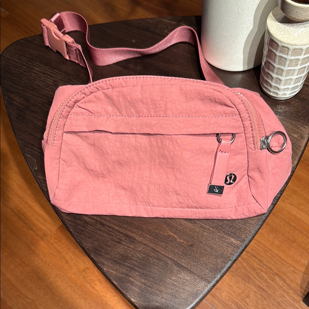 Lululemon Athletica Pink Crossbody Bag Minimalist Design